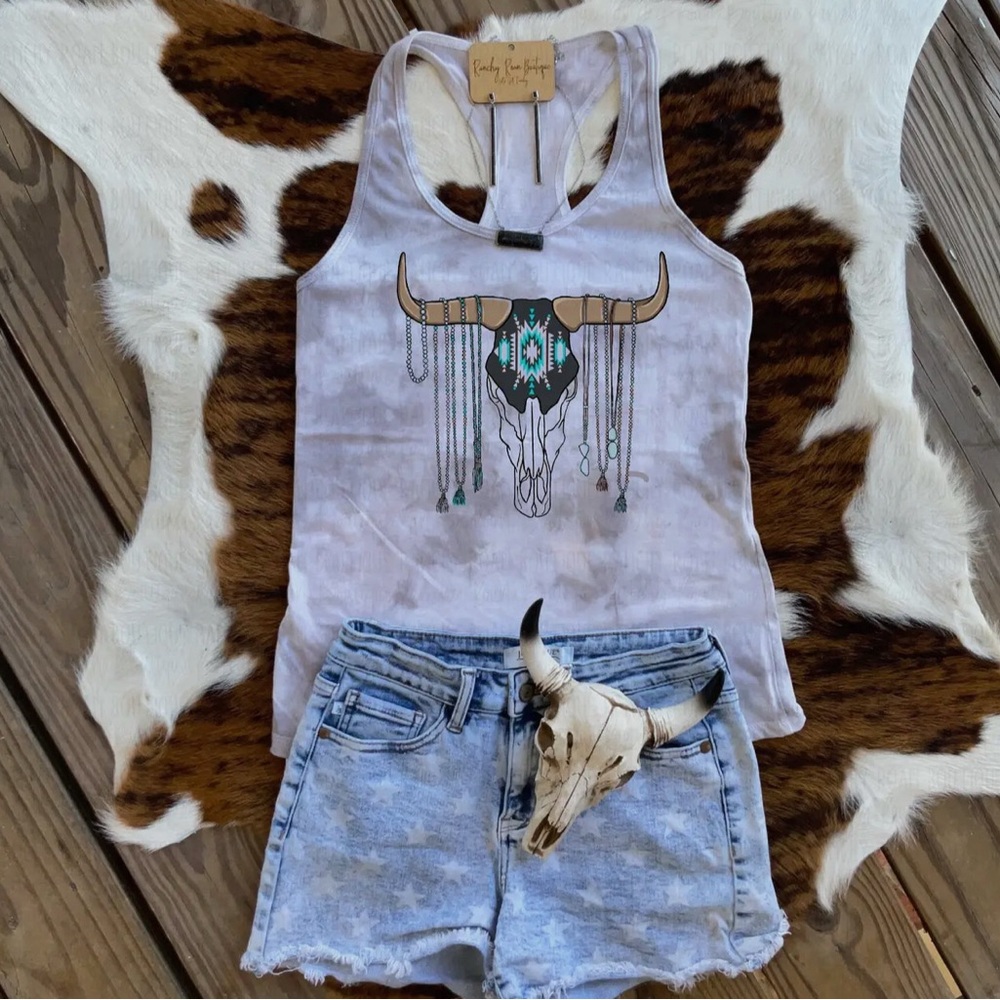 Graphic Western Tank Top - Desert Dreamer Racerback Tank